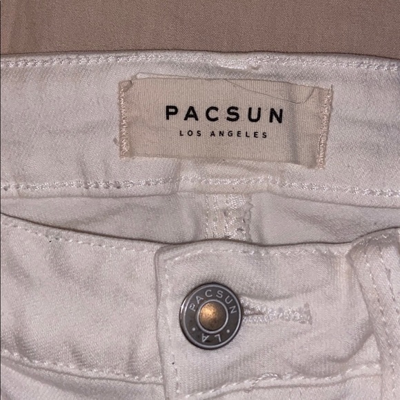 Pacsun Mid-Rise Skinniest Ankle White Jeans, 27 - Picture 4 of 6